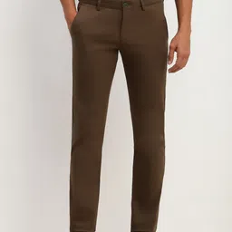 Allen Solly Men Solid Slim Fit Trousers-picture-47