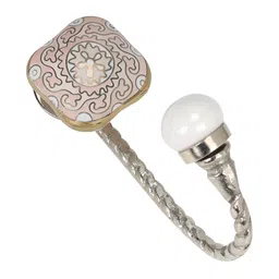 IndianShelf Pink Ceramic Abstract Hooks For Wall Heavy Items Kitchen Hanger-image-54