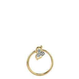 VALANOVA Women 18 Kt Yellow Gold Lab Grown Diamond Nosepin 0.17 gm-image-87