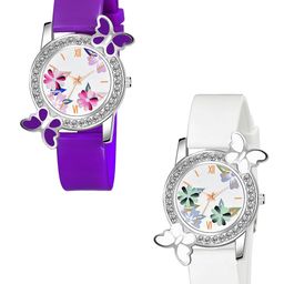 Gopal Shopcart Women Printed Dial & Straps Analogue Watch 328 PUR WH GRE D Fosil-image-71