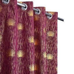 Myntra Elegant Homes Set Of 2 Violet Velvet Door Curtains-picture-30