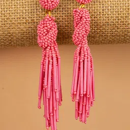 Crunchy Fashion Artificial Beaded Contemporary Drop Earrings-image-55