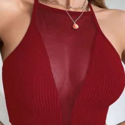 KPOP Women Shoulder Straps Crop Top-picture-45
