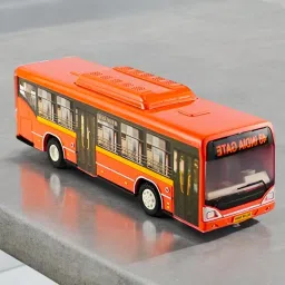 Famous Low Floor Bus For Kids, Durable Quality, Pull Back Action, No Sharp Edges-19