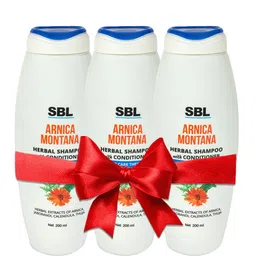 SBL Arnica Montana Set Of 3 Herbal Shampoo With Conditioner - 200 ml Each-17