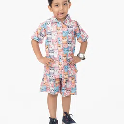 NEW GEN Boys Printed T-shirt and Shirt with Shorts-52