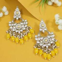 I Jewels Gold-Plated Contemporary Chandbalis-image-79