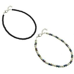 HIGH TRENDZ Set Of 2 Beaded Thread Anklets-image-100