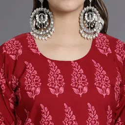 Anouk Rustic Selection Of 2 Ethnic Motifs Printed Round Neck Straight Kurtas image 3