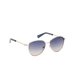 GUESS Unisex Oval Sunglasses with UV Protected Lens GUS82575328BSG-28