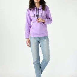 Brainbees Women Conversational Printed Hooded Sweatshirt-picture-47