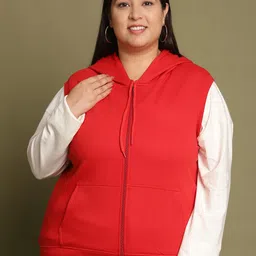 UnaOne Women Plus Size Hooded Sweatshirt-31