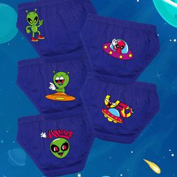 NUSYL Boys Pack of 5 Printed Cotton Mid Rise Basic BriefsNUBCBRFPO5.0073-picture-6