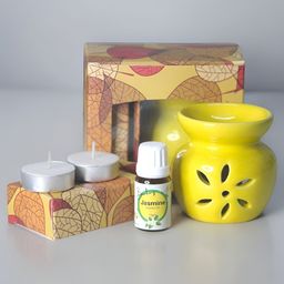 Brahmz 4Pcs Yellow Aroma Oil Diffuser Set-35