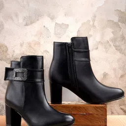 Bxxy Women High Ankle Zipper Boots-picture-18