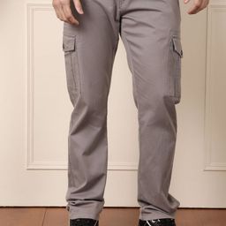 WROGN Men Straight Fit Cargos Trousers-image-6