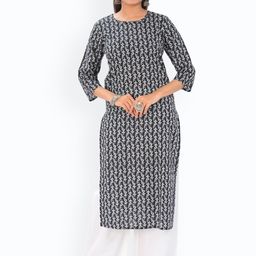 30 Looks Women Floral Printed Regular Pure Cotton Kurta with Trousers-picture-55