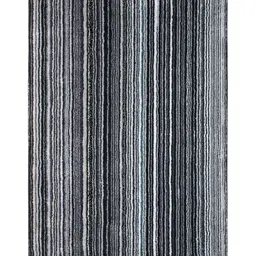 Saral Home Grey Striped Anti-Skid Microfiber Shaggy Carpet-image-34