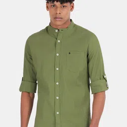 Blu MNKY Men Smart Slim Fit Casual Shirt-image-91
