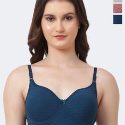 FUNAHME Women Pack of 3 Self Design Bra-picture-28