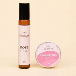 The Bare Bar Set Of 2 Strawberry Lip Balm & Rose Lip Oil - 10 g Each-6