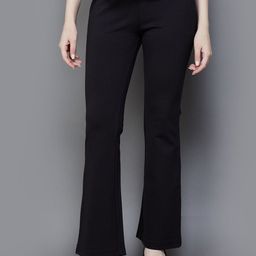 Xpose Women Comfort Flared High-Rise Pleated Trousers-picture-44