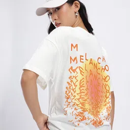 glitchez Oversized Typography Printed T-shirt-image-41