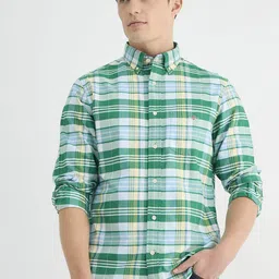 GANT Men Tartan Checks Opaque Checked Casual Shirt-image-91