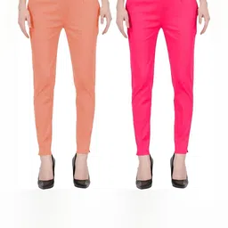 MIXFIT Women Pack Of 2 Slim Fit Trousers-picture-47