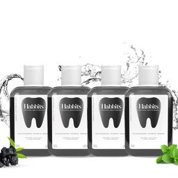 HABBITS Set Of 4 Natural Mouthwash With Charcoal - 250ml Each-34