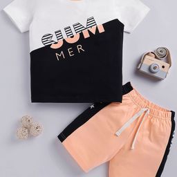 LITTLE NINJA Boys Printed T-shirt with Shorts-image-27