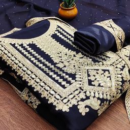 Rangtulika Ethnics Embroidered Unstitched Dress Material-picture-29