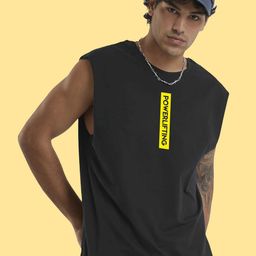 GSPO Printed Cotton Round Neck Gym Vest Y-V-PWR-BLACK-image-77