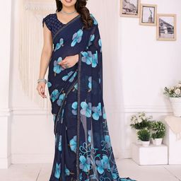 Moda Rapido Floral Printed Beads & Stones Designer Saree-image-13