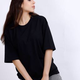 MX Miazi Xchange Women V-Neck Drop-Shoulder Sleeves Pockets T-shirt-image-13