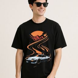 Be Crazy Graphic Printed Drop-Shoulder Sleeves Pure Cotton OversizedT-shirt-image-63