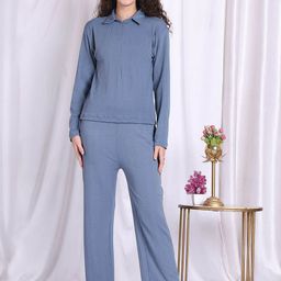 ETC Women Shirt Collar Night suit-picture-11