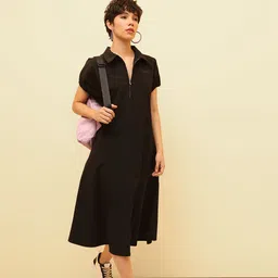 ONLY Puff Sleeve Shirt Midi Dress-picture-45