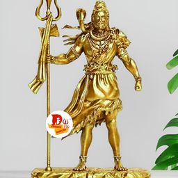 DARIDRA BHANJAN Gold-Toned Religious Idol Showpiece-image-92
