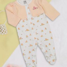 MeeMee Infants Printed Cotton Round Neck Sleepsuit-image-40