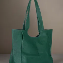 Toteteca PU Structured Shoulder Bag with Cut Work image 2