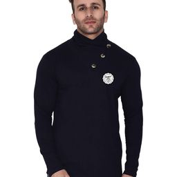 Blisstone Men Solid High Neck Slim Fit T-shirt-picture-44