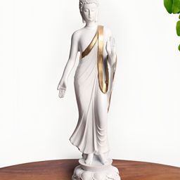 INTERNATIONAL GIFT White Buddha Idol Showpiece-image-4