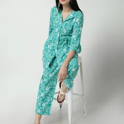 JANAKDULARI CREATION Printed Pure Cotton Shirt With Trousers Co-Ords-image-16