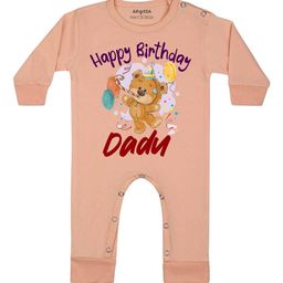 Arvesa Happy Birthday Dadu Printed Bodysuit-image-81