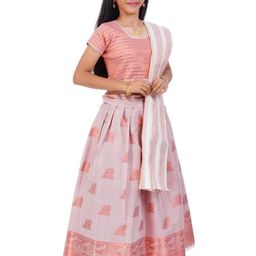SKV ETHNIVERSE I Padmavathi's Ethnic wear pattu pavadai lehenga choli-image-25