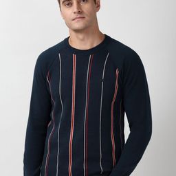 Peter England Casuals Men Striped Pullover-picture-24