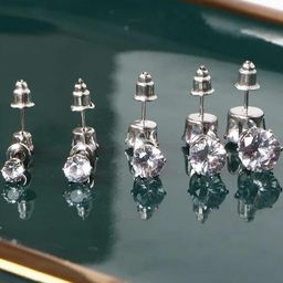 La Belleza Contemporary Studs Earrings-image-43