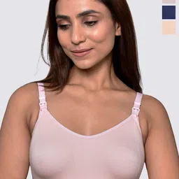 Inner Sense Women Pack of 3 Anti Odour Full Coverage Anti Microbial Maternity Bra-24