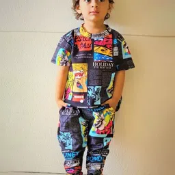 HEERALI FASHION Unisex Kids Printed T-shirt-44